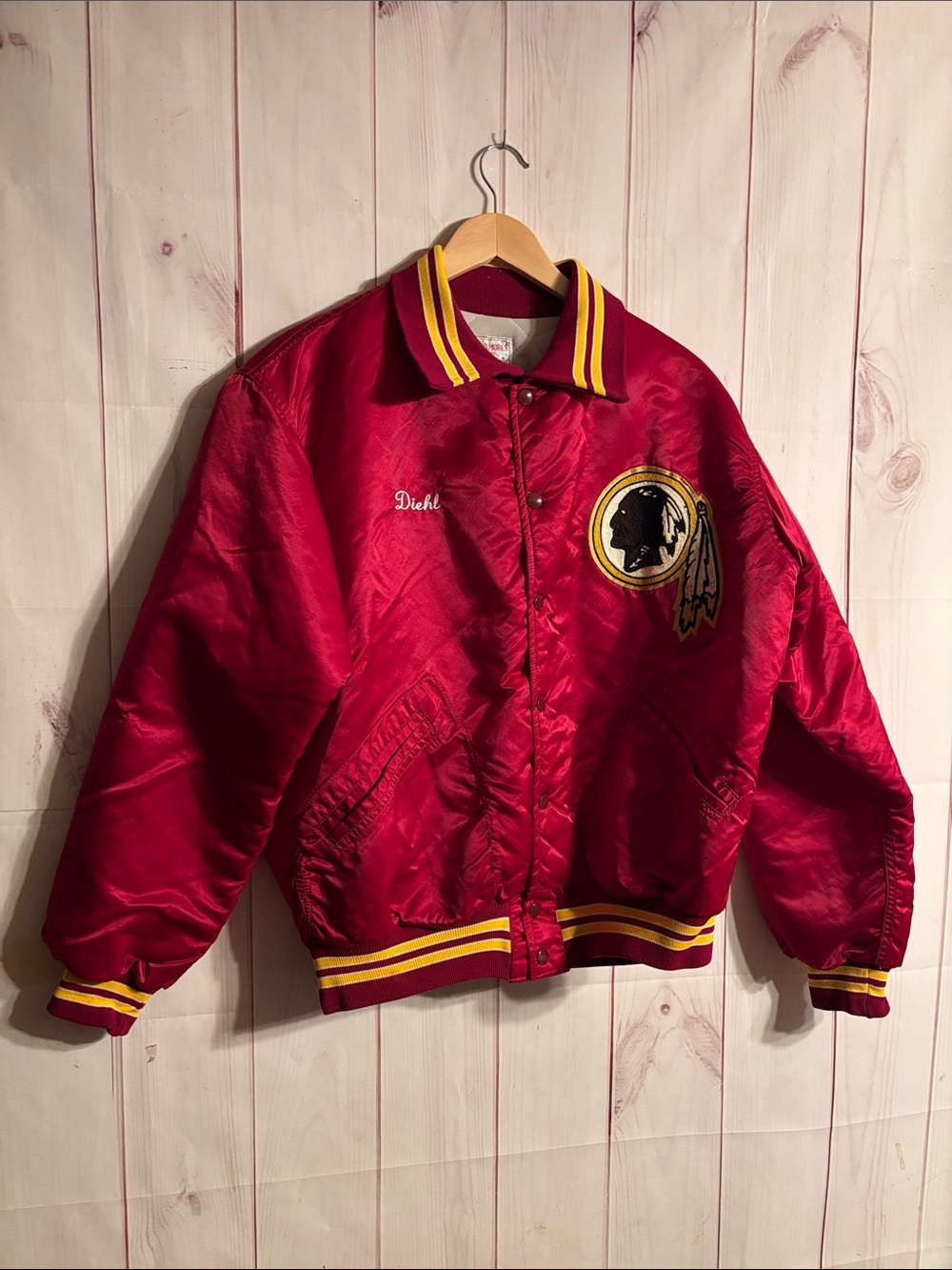 Vintage John P. Gilmore Washington Redskins Satin Bomber Jacket | 44